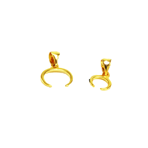 Fat Donglai same style platinum jade pendant buckle head 18k gold rose gold cow nostril pendant buckle jade pendant horizontal hole jade gourd gold cow nostril large size