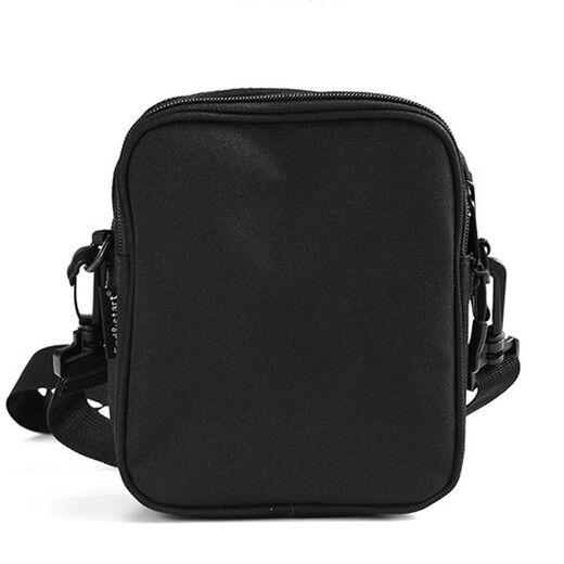 Oxford Stoff Casual Recond Bag Herren Sporttasche Herren Trendy Brand Mini Crossbody Bag Herren Aufbewahrung Schlüsselmünze Brieftasche Kleine Hängsbeutel Schulter kleiner Tasche LUCIFER L695 Black + Cowhide Wallet Basisstil