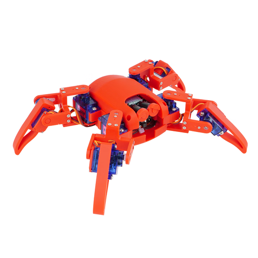 
UREBOT URB Four-legged Spider NodeMcu Eight Degree of Free Learning Robot Kit STEM WIFI mobile phone programming controllable black (DIY assembly MG90S