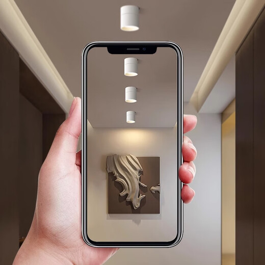 Fanyao Adjustable Angle LED Downlight Spotlight Surface Mounted Foldable No Opening Hole Living Room Background Wall 7w-Spotlight Type