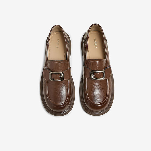 
Best 25 Spring Shopping Mall same style college loafers thick heel women's singles shoes W6231AA5 brown 34