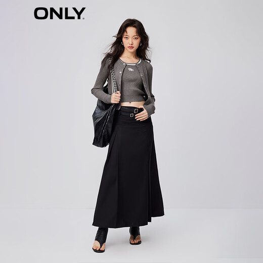 ONLY fashionable and versatile slim fit splicing suit short sweater for women 12343A020 G51 medium flower yarn gray XS 155/76A