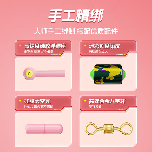 Kawasawa reinforced knotless line product main line group complete set of accessories imported fishing line main line tied with super strong tension fishing line 4.5 meters knotless tension increased by 15% No. 1.5