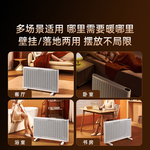 Panasonic graphene heater electric heater household European fast heating furnace electric radiator heater electric oven new large area whole house fast heating heater newly upgraded flagship model DS-ET206FCW