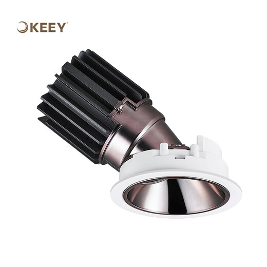 企一照明 led射灯偏光COB洗墙灯开孔7.5嵌入式服装店展厅天花灯9W 15W中性光/XQ15051款