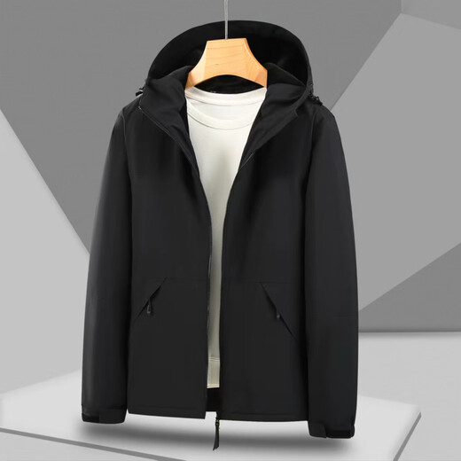 冲锋衣定制工作服印logo男女秋冬户外登山团体三合一加绒加厚外套 9901大牌同款一体加绒冲锋衣 4XL