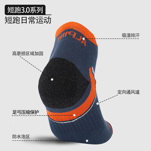 ALPINT MOUNTAIN Elmont CoolMax marathon professional running socks men's hiking socks hiking socks short-tube sports socks