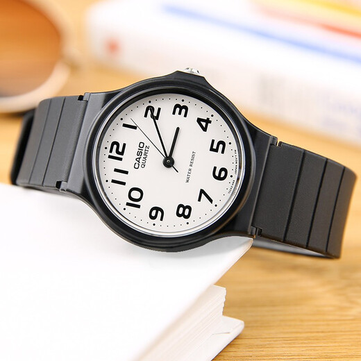 Casio watch student sports simple quartz small black watch casual pointer waterproof junior high school student watch Chinese Valentine's Day gift MQ-24-7B2