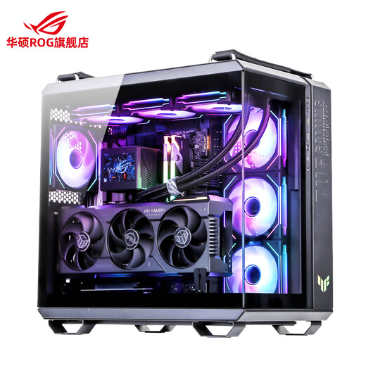 ASUS 5080 i7 14700KF ASUS ROG family bucket graphics card Black Myth Wukong game desktop live broadcast assembly computer host DIY assembly machine i7 14700KF+RTX5080 configuration three hosts