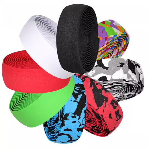 Raft core mummy handlebars with bicycle handlebar straps road bike bicycle curved handlebar wrap with sweat-absorbent anti-slip handle black sponge