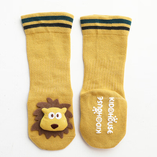 
Childish dragon baby floor socks autumn and winter baby anti-slip toddler socks newborn over-knee stockings cartoon dispensing floor shoes and socks Big-eyed frog 1 pair 6-December [S size]