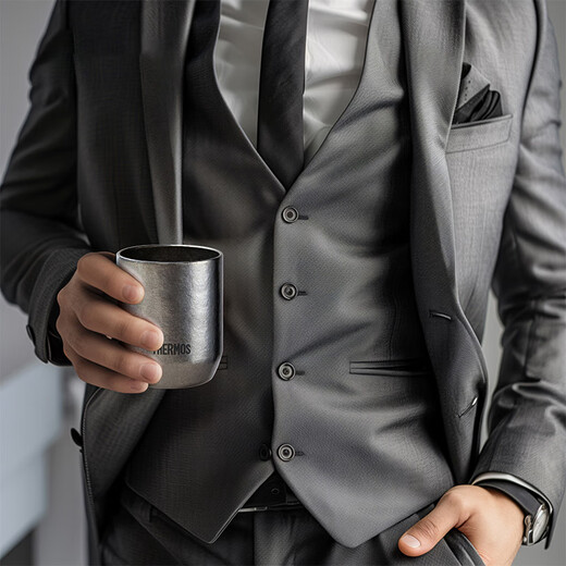 Thermos thermos pure titanium cup 280ml men and women New Year's Day gift camping water cup TCTI-280 Dadi