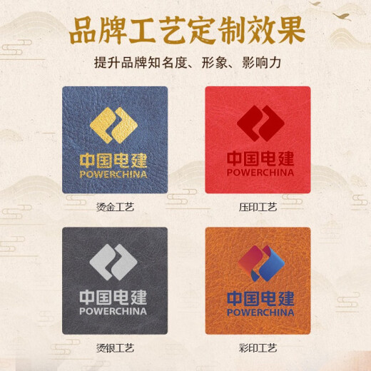 格维立 公司活动伴手礼礼盒印logo实用商务礼品套装定制企业周年庆纪念品护士节礼品 红-故宫本+古铜笔+U盘+数显杯