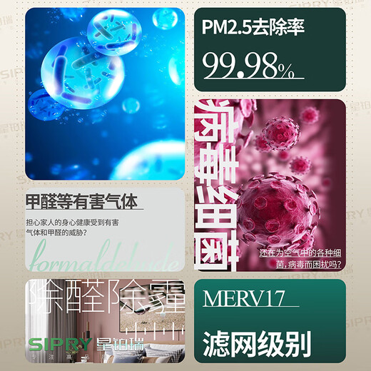 星铂瑞适配Aomacsi澳玛克思KJ450F-A826空气净化器过滤网除甲醛雾霾滤芯 KJ450F-A826原机纳米级高配滤网
