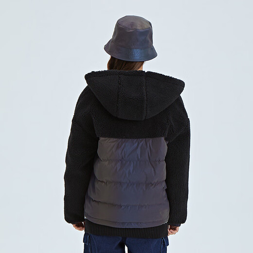 Fun trendy brand down jacket autumn and winter new style simple fashion trend solid color personalized warm top jacket women's silver S/160