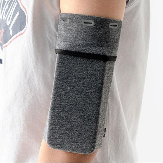 Chanhe Sports mobile phone arm bag men's and female outdoor fitness equipment running bag arm bag arms with arms and gray L (suitable for arm circumference 27-29cm)