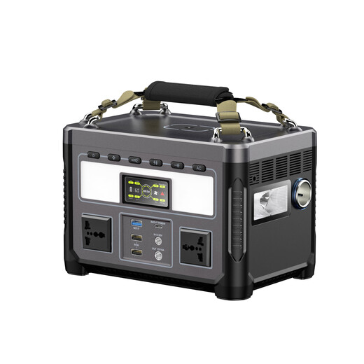 Biejing Outdoor Power Bank 220V Portable Large Capacity Battery with Socket Self-driving Tour Camping Live Broadcast Blackout Emergency Car High Power Home Laptop Battery 600W 360Wh 9 Outputs + Lithium Iron Phosphate