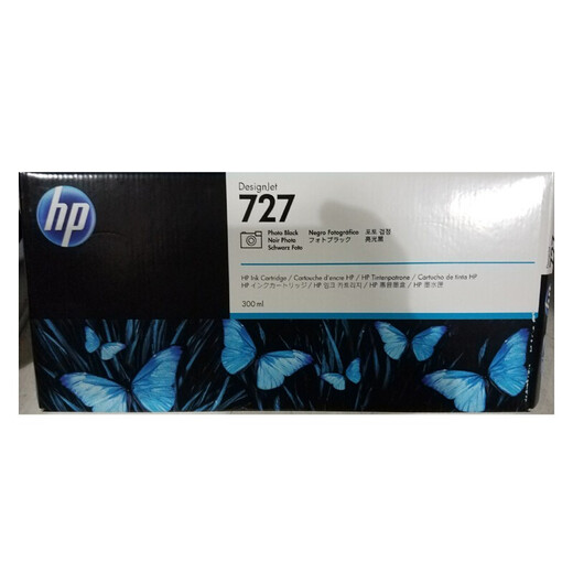 惠普（hp）绘图仪墨盒适用于T920/T930/T1500/1530/T2500/HP727号 3WX19A 新727号300ML磨砂黑色