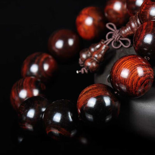 Big Red Rosewood Armband Holz Männer Geschenk rotes Holz Buddhistische Perlen kultureller Rosenkranz SN3894 1,5*15 Stück Zambian Blood Sandelholzarmband