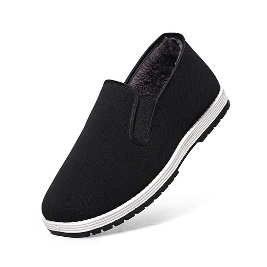 
[Light, warm and comfortable] Warm old Beijing casual velvet cotton shoes non-slip black light and cold-proof men 3520 cotton shoes 43