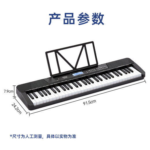 莫森（MOSEN）BD-675P电子琴 61键力度感应键盘 专业教学多功能电子琴 Z架型