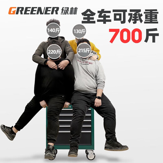 GREENER Auto Repair Tool Cart Workshop Tool Cabinet Mobile Tool Trolley Multifunctional Parts Cart Hardware Toolbox