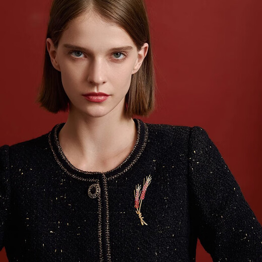 Farcoko brooch, high-end female luxury brand jewelry, corsage, wheat ear accessories, 520 gift for girlfriend and wife, dazzling color