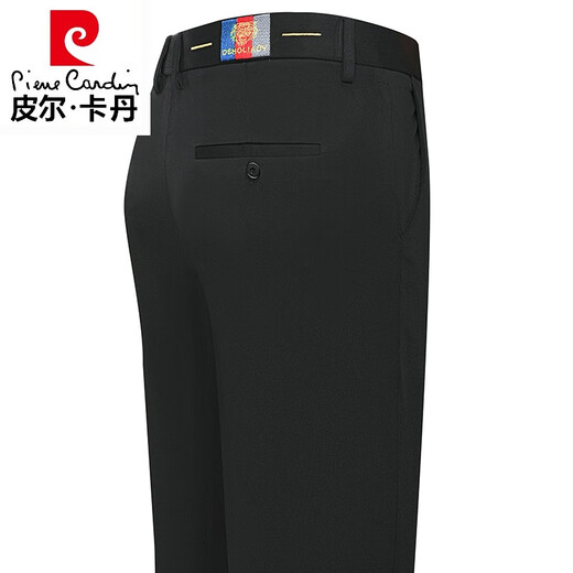 Pierre Cardin high-end casual pants men's spring and autumn new business loose straight elastic non-iron trousers dad's long trousers 9853-1 navy blue spring and autumn thick section 29 2 feet 2 waist