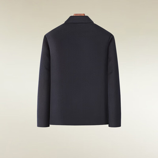 Hodo Woolen Coat Men's Full Wool Dry Style Lapel Woolen Jacket B5 Navy 175/96B