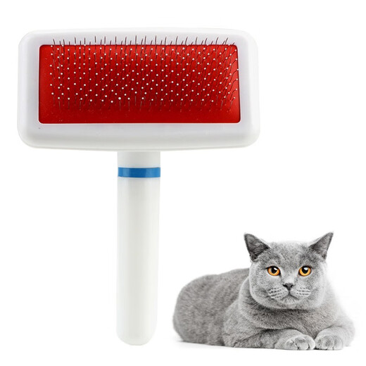Tanizaki pet comb, cat comb, dense tooth comb, universal hair removal needle comb for cats and dogs, knot-opening comb, pet brush hair removal artifact #Steel needle air bag comb