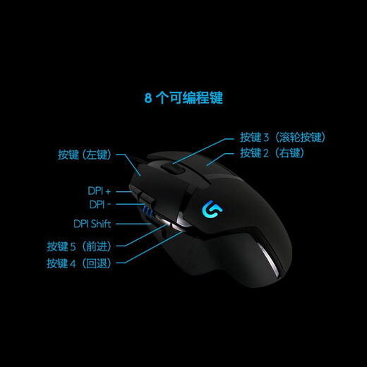罗技（Logitech） k845机械键盘  游戏键盘 办公键盘鼠标套装 csgo键盘有线 游戏电竞键盘 电脑办公家用机械键盘 K845青轴g402