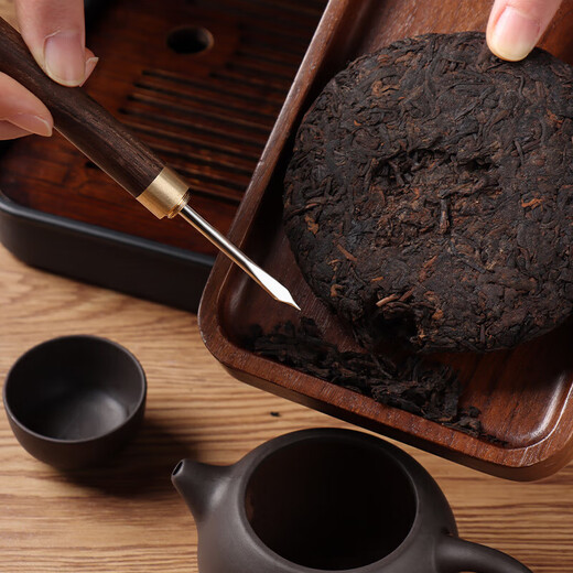 Mengting (MENGTING) tea knife, tea needle, Pu'er tea cake opening tea pry, special stainless steel tea cone tea ceremony accessories