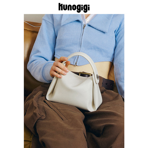 Guliangjiji Soft Cigarette Case Bag Small Portable Soft Bag Shoulder Crossbody Bag Women's White Small Bag Girls Casual Bag 2025 New White Spot