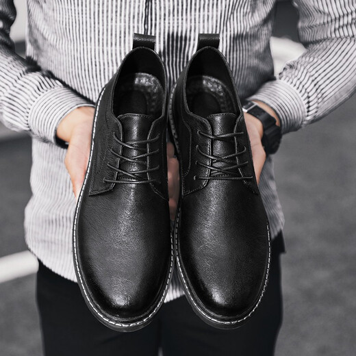 Lwok nuevo producto zapatos de cuero casual para hombres de moda de moda