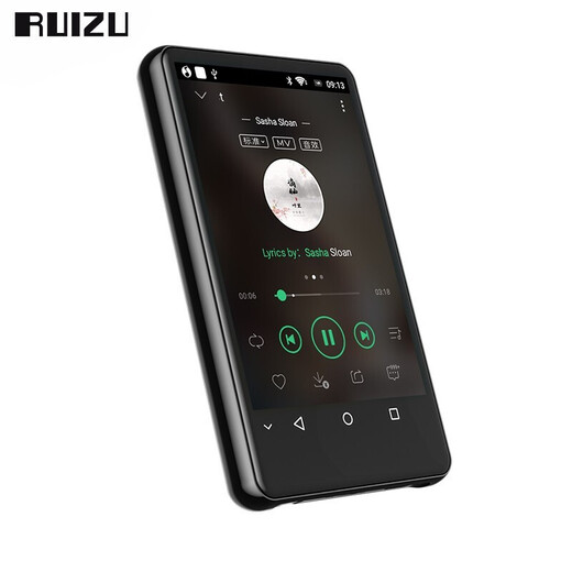 Ruizu H6 MP3/MP4 Android smart WIFI networked Bluetooth 4.0-inch external player Music video e-book lossless portable H6 16GB WiFi Internet access Bluetooth external version Player + 16G memory card [card reader]