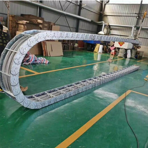 Engineering machinery steel threading drag chain stainless steel drag chain steel engineering tank chain steel aluminum drag chain metal drag chain customization