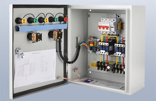 Water pump control box, one use and one standby, automatic liquid level float, 380v submersible sewage pump control cabinet, three-phase distribution box, one use, one standby, 7.5KW ready for delivery in seconds