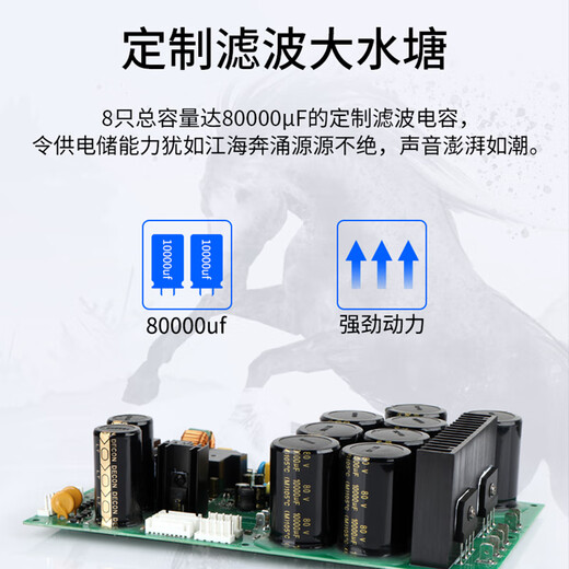 
Winner AD-2500PRO High-fidelity pure rear-level stereo amplifier, fever-level high-power household HIFI amplifier 2.0 channel AD-2500PRO