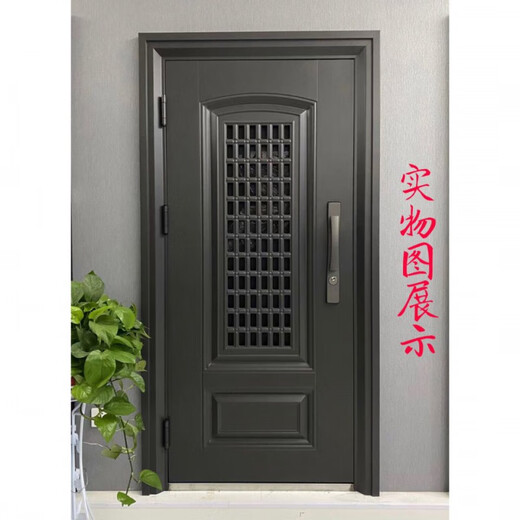 维诺亚甲级防盗门安全进户门透气家用带通风窗门中门智能锁门子母门 2050*960机械锁