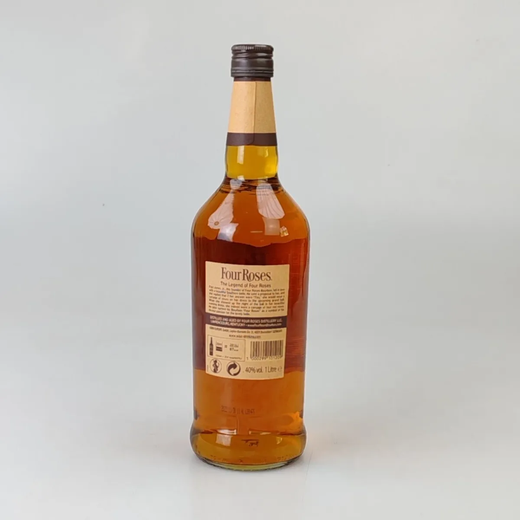 四玫瑰正品洋酒 FOUR ROSES WHISKY 美国四玫瑰波本威士忌1000ml 40度 1000ml*1