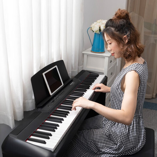 Amason Pearl River Electric Piano P60 Black 88-Key Heavy Hammer Fashionable Thin and Portable Electronic Piano Single Headstock