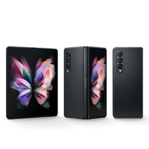 Samsung Galaxy Z Fold3 5G großer Faltfaltungsbildschirm 3. Generation 7,6-Zoll großer Bildschirm Smartphone-Inventar Meteorite Black 12 GB + 256 GB US Version drei Netzwerkkarte
