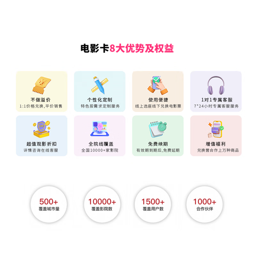 Beijing Piao Piao Movie Card National Cinema General Movie Ticket Exchange Coupon Online Ticket Purchase Cinema Ticket Stored Value Card Gift Card 100