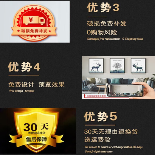 柒个画师2025年新款北欧绿植超薄电表箱装饰画遮挡弱电箱盖板画配电箱挂画 T2679【黑框】水晶面 60*50cm(遮挡50*40)右推拉