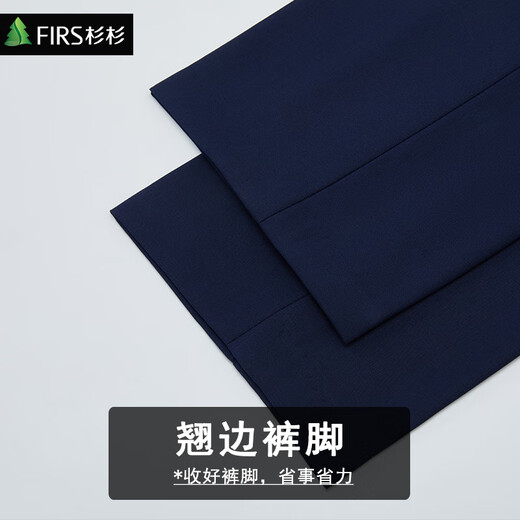 Shanshan British suit men's suit slim small suit business professional formal attire accompanying groom wedding dress casual suit black double button suit + trousers L recommended 125Jin Jin equal to within 0.5 kg