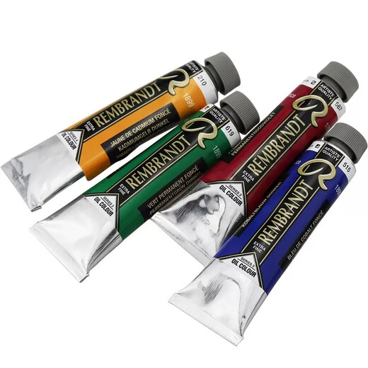Terence (Talens) Rembrandt Pigmento de pintura al óleo Artista Pigmento de pintura al óleo de 40 ml Nivel maestro 120 Color Pintura al óleo Profesional Resistencia de alta luz Página 5 683 Grupo de verde (40 ml) 3 Series