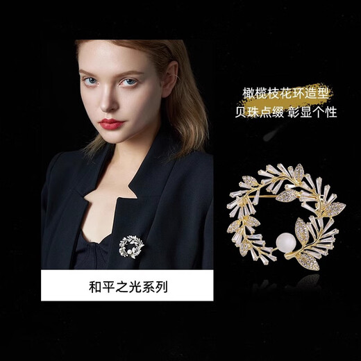 Eternelle French eternal original design high-end brooch 2024 new corsage suit collar pin versatile accessories