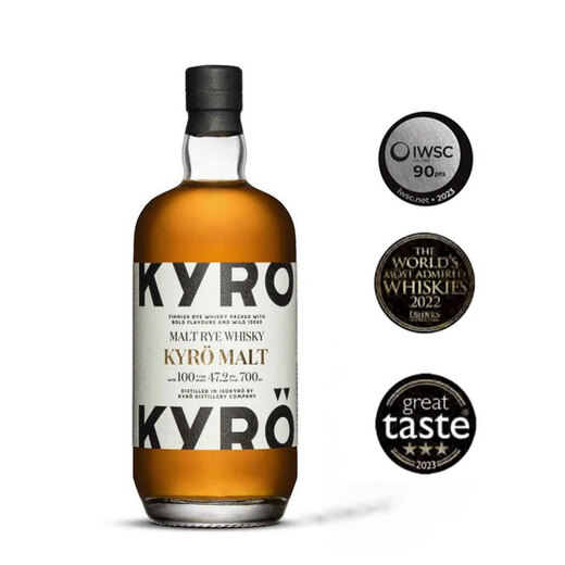 岚博（KYRO）威士忌全黑麦威士忌芬兰原瓶进口洋酒节日送礼 岚博黑麦威士忌700ml