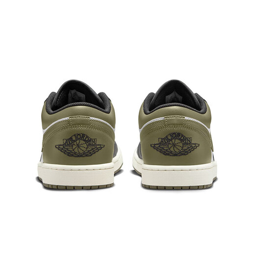 Jordan休闲鞋男子AJ 1乔丹JORDAN 1运动鞋553558-092黑白绿42.5