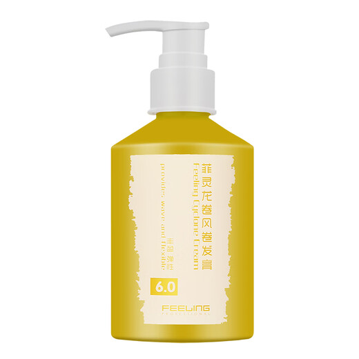 FEELING Tornado Curling Cream Elastic Curly Hair Hydrating Styling Long-lasting Anti-frizz Perm After Care Fluffy Women FEELING Tornado 200ml Medium Pack